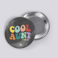 Cool Aunt Retro Gift Button