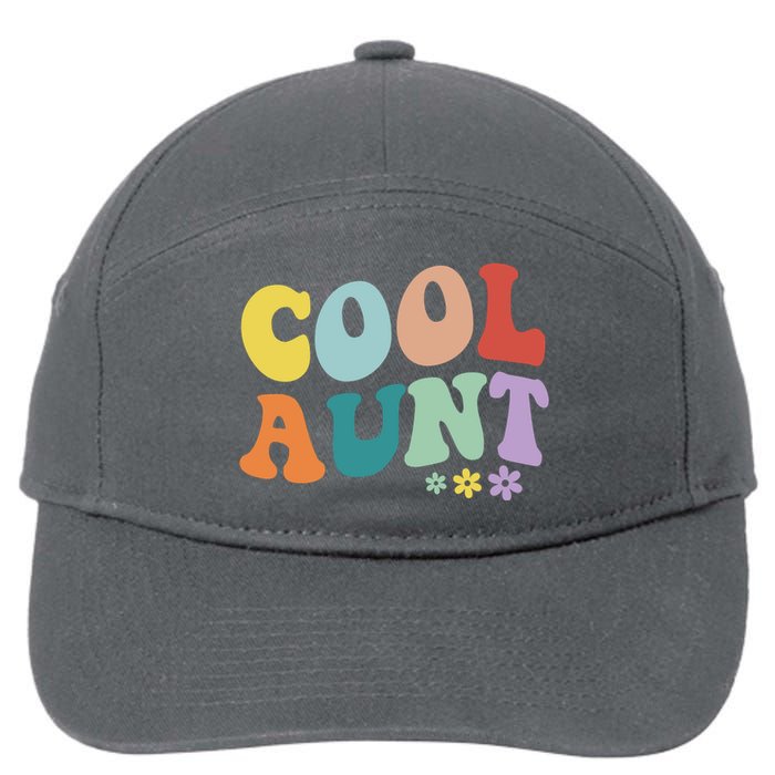 Cool Aunt Retro Gift 7-Panel Snapback Hat