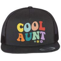 Cool Aunt Retro Gift Flat Bill Trucker Hat