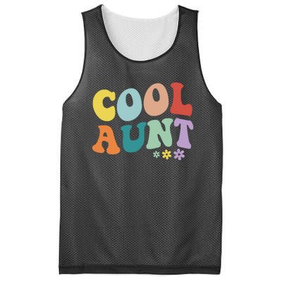 Cool Aunt Retro Gift Mesh Reversible Basketball Jersey Tank