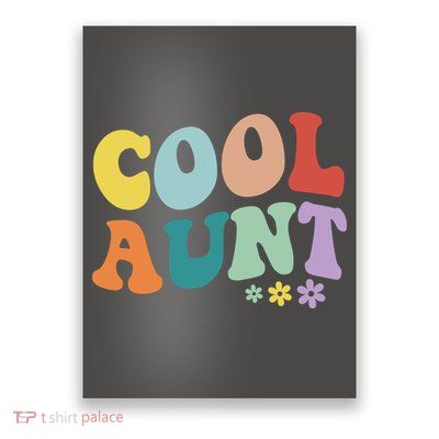 Cool Aunt Retro Gift Poster