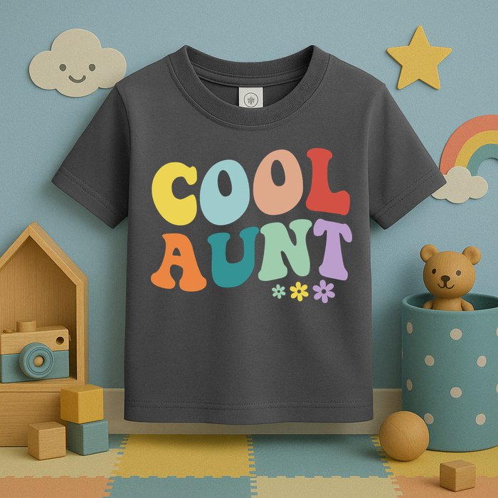 Cool Aunt Retro Gift Toddler T-Shirt