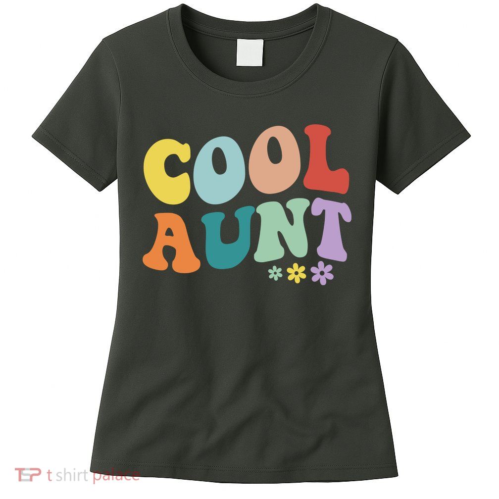 Cool Aunt Retro Gift Womens T-Shirt