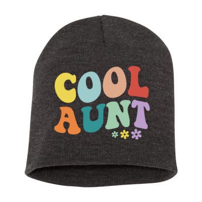 Cool Aunt Retro Gift Short Acrylic Beanie