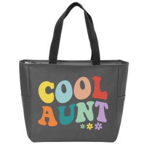 Cool Aunt Retro Gift Zip Tote Bag