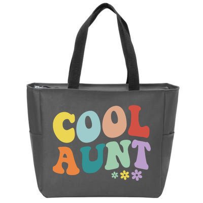 Cool Aunt Retro Gift Zip Tote Bag