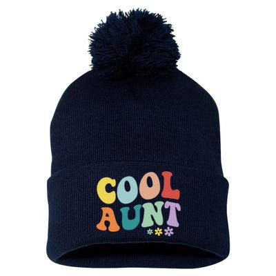 Cool Aunt Retro Gift Pom Pom 12in Knit Beanie