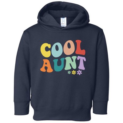 Cool Aunt Retro Gift Toddler Hoodie