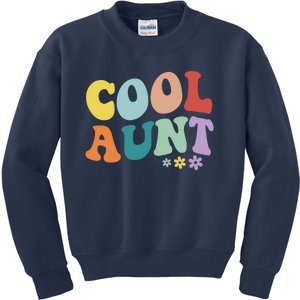 Cool Aunt Retro Gift Kids Sweatshirt