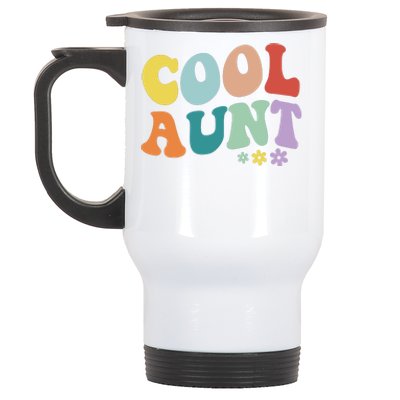 Cool Aunt Retro Gift Stainless Steel Travel Mug