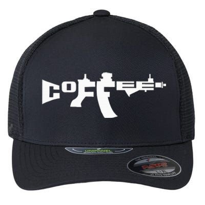 Coffee Ar15 Rifle Gun Owner Flexfit Unipanel Trucker Cap