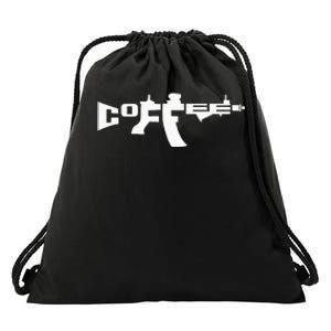 Coffee Ar15 Rifle Gun Owner Drawstring Bag