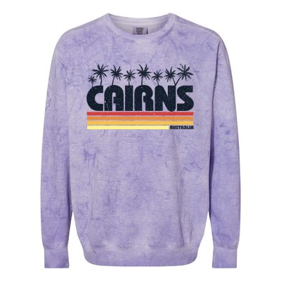 Cairns Australia Retro Tourism Cute Gift Colorblast Crewneck Sweatshirt