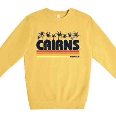 Cairns Australia Retro Tourism Cute Gift Premium Crewneck Sweatshirt