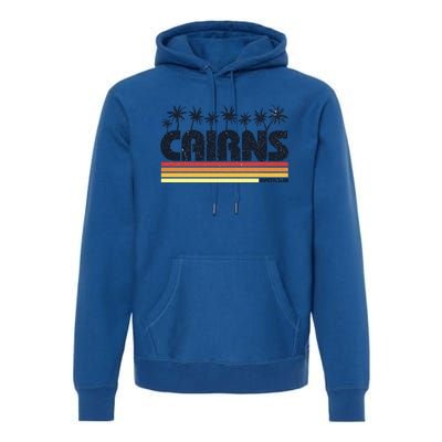 Cairns Australia Retro Tourism Cute Gift Premium Hoodie