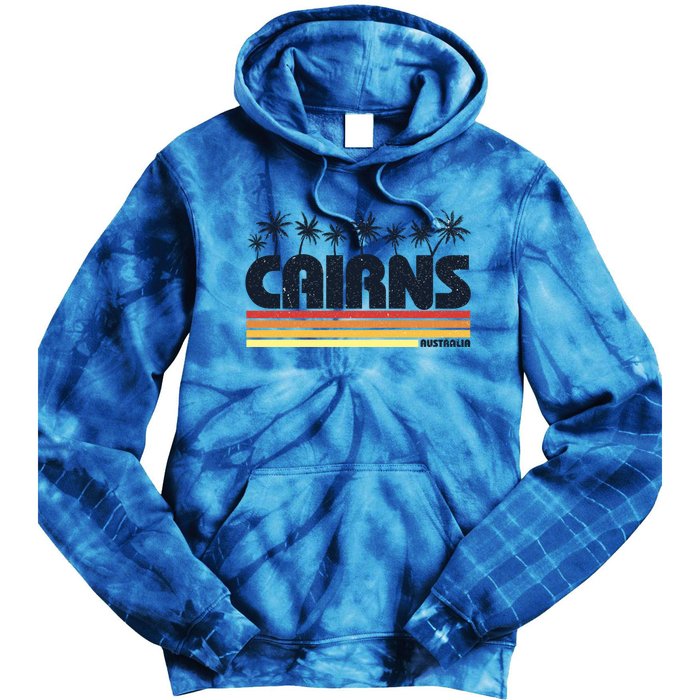 Cairns Australia Retro Tourism Cute Gift Tie Dye Hoodie