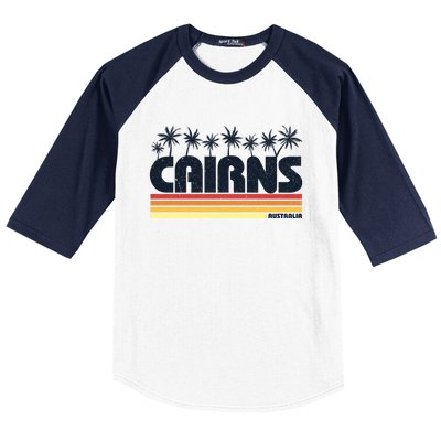 Cairns Australia Retro Tourism Cute Gift Baseball Sleeve Shirt