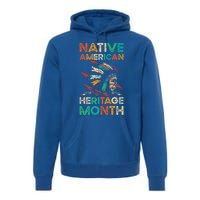 Columbus American Regalia Native American Heritage Month Cool Gift Premium Hoodie