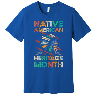 Columbus American Regalia Native American Heritage Month Cool Gift Premium T-Shirt