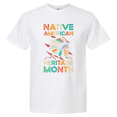 Columbus American Regalia Native American Heritage Month Cool Gift Garment-Dyed Heavyweight T-Shirt