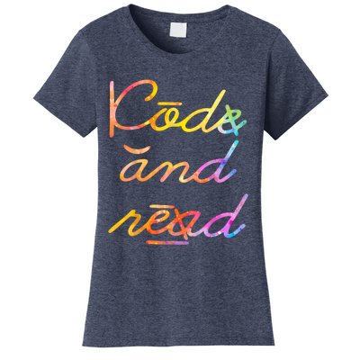 Code And Read Dyslexia Awareness Women's T-Shirt