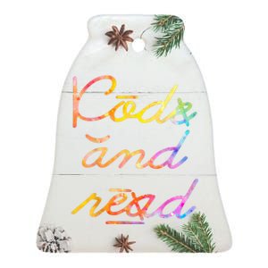 Code And Read Dyslexia Awareness Ceramic Bell Ornament