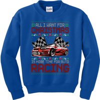 Christmas Auto Racing Funny Ugly Xmas Gift Kids Sweatshirt