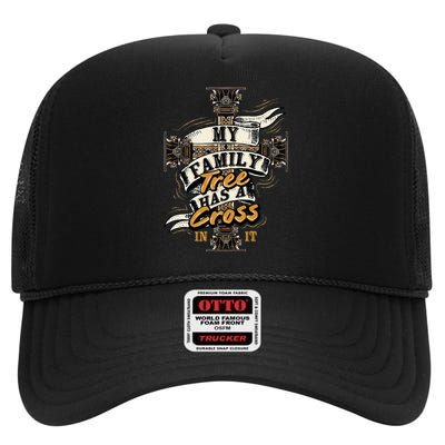 Christianity And Religious Believe For Christians High Crown Mesh Back Trucker Hat