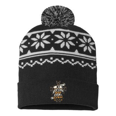 Christianity And Religious Believe For Christians USA-Made Snowflake Beanie