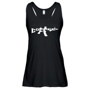 Coffee AR15 Rifle Gun Owner Ladies Essential Flowy Tank