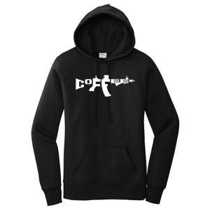 Coffee AR15 Rifle Gun Owner Women's Pullover Hoodie