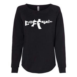 Coffee AR15 Rifle Gun Owner Womens California Wash Sweatshirt