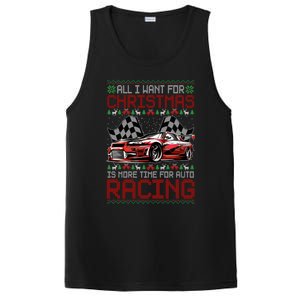 Christmas Auto Racing Funny Ugly Xmas Gift PosiCharge Competitor Tank