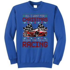 Christmas Auto Racing Funny Ugly Xmas Gift Sweatshirt