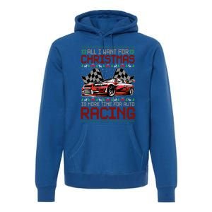 Christmas Auto Racing Funny Ugly Xmas Gift Premium Hoodie