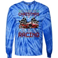 Christmas Auto Racing Funny Ugly Xmas Gift Tie-Dye Long Sleeve Shirt