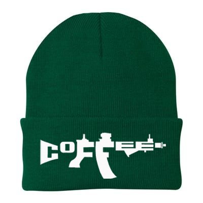 Coffee AR15 Rifle Gun Owner Knit Cap Winter Beanie