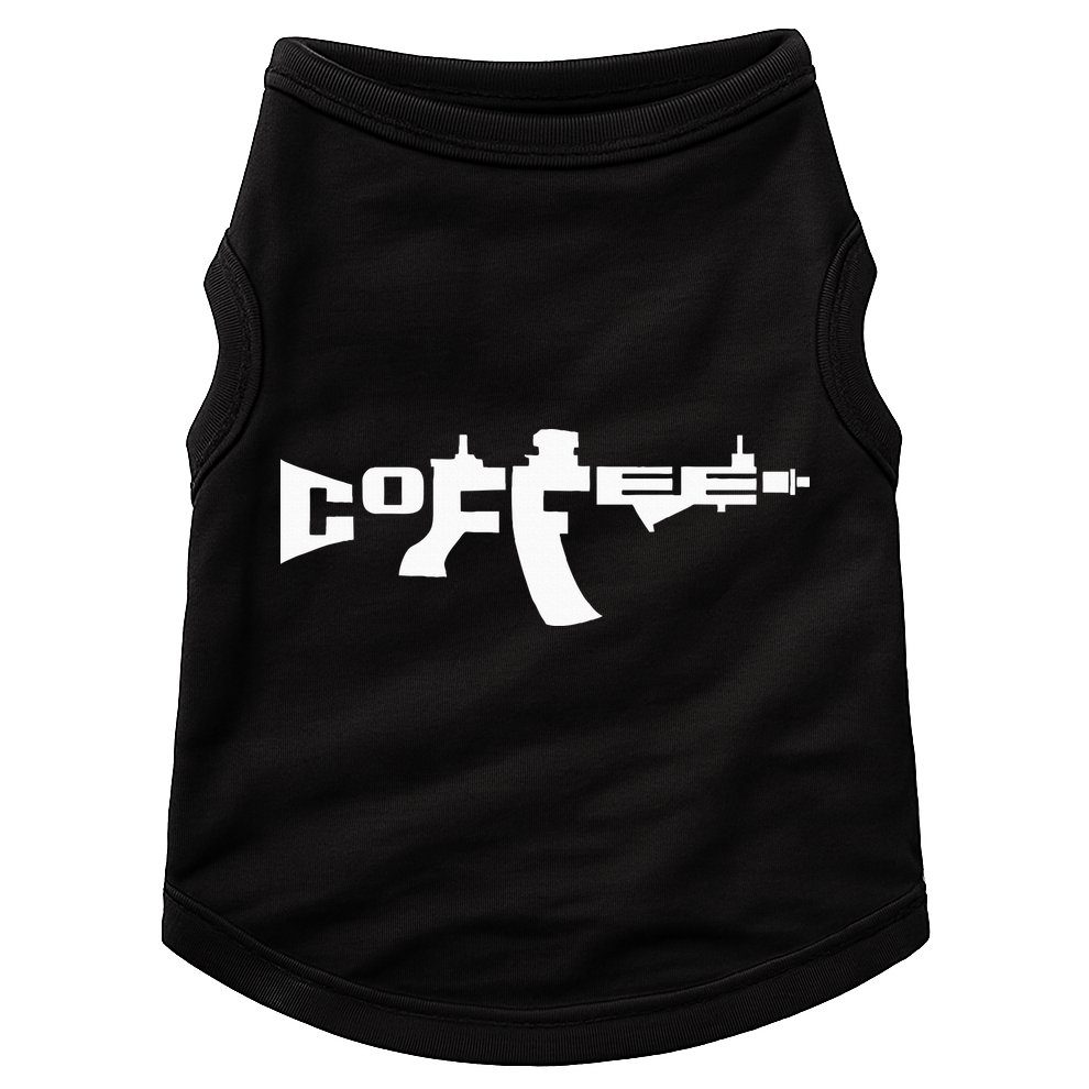 Coffee AR15 Rifle Gun Owner Doggie Tank