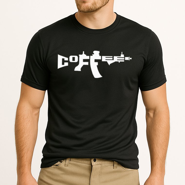 Coffee AR15 Rifle Gun Owner Cooling Performance Crew T-Shirt