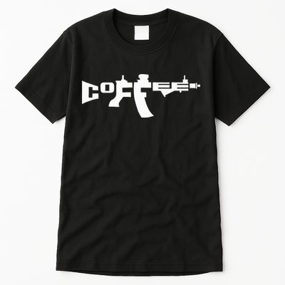 Coffee AR15 Rifle Gun Owner Tall T-Shirt