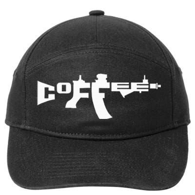 Coffee AR15 Rifle Gun Owner 7-Panel Snapback Hat