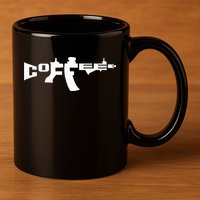 Coffee AR15 Rifle Gun Owner 11oz C Handle Ceramic Mug