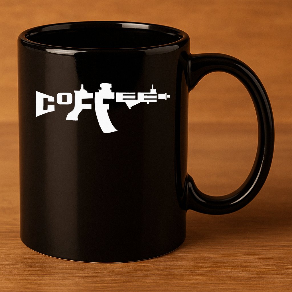 Coffee AR15 Rifle Gun Owner 11oz C Handle Ceramic Mug