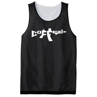 Coffee AR15 Rifle Gun Owner Mesh Reversible Basketball Jersey Tank