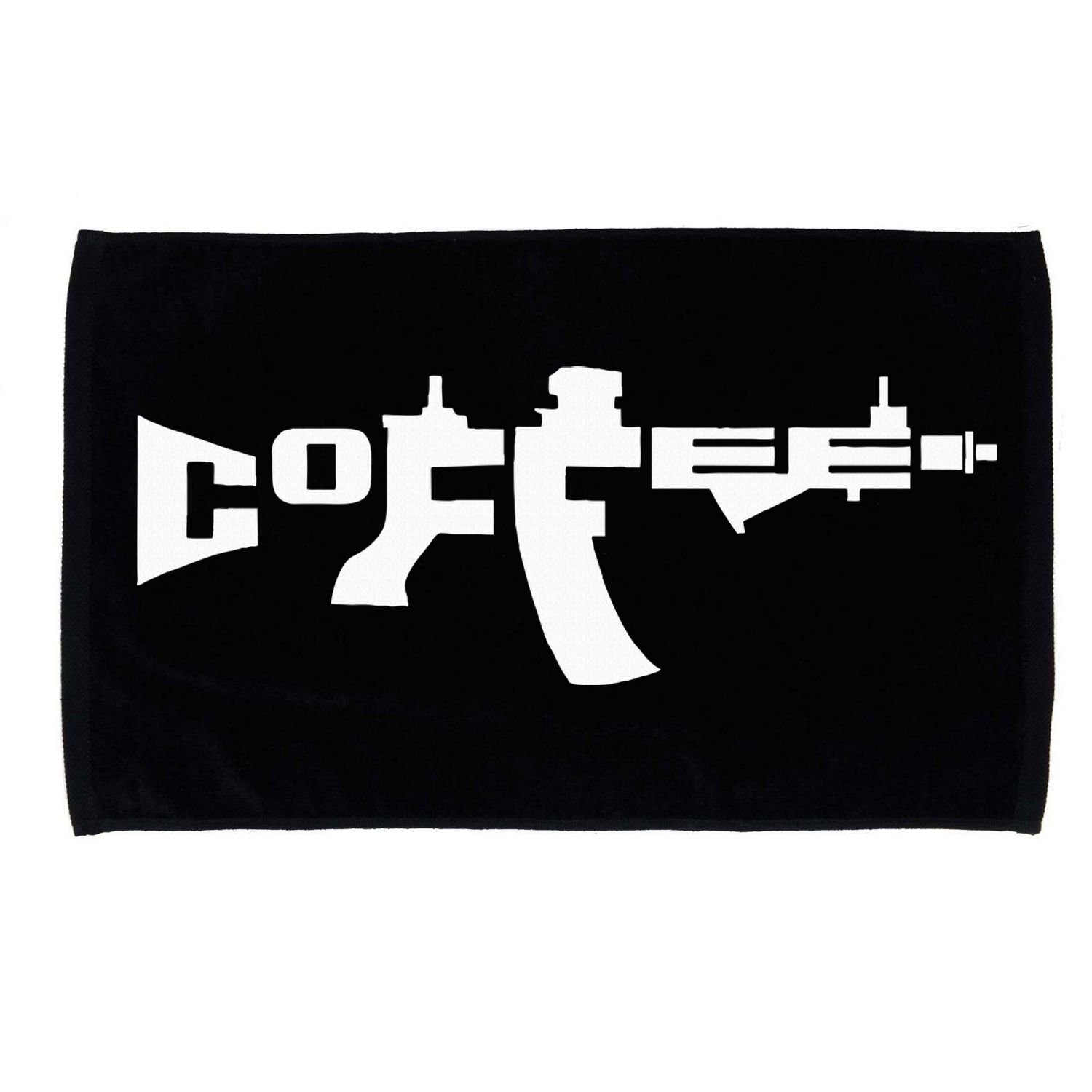 Coffee AR15 Rifle Gun Owner Microfiber Hand Towel
