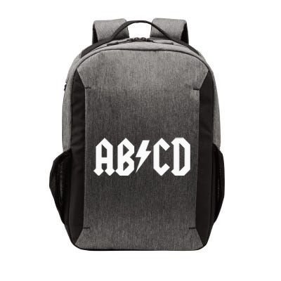 Colorful ABCD Rock Design for Back to School Vector Backpack