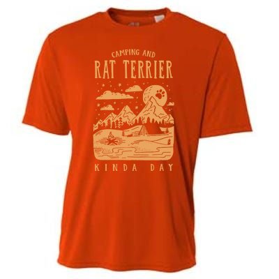 Camping And Rat Terrier Kinda Day Rattie Dog Lover Gift Cooling Performance Crew T-Shirt