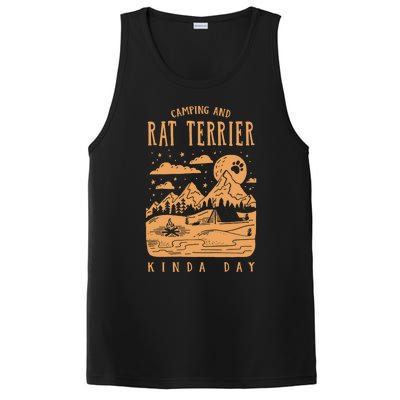 Camping And Rat Terrier Kinda Day Rattie Dog Lover Gift PosiCharge Competitor Tank