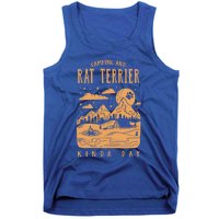 Camping And Rat Terrier Kinda Day Rattie Dog Lover Gift Tank Top