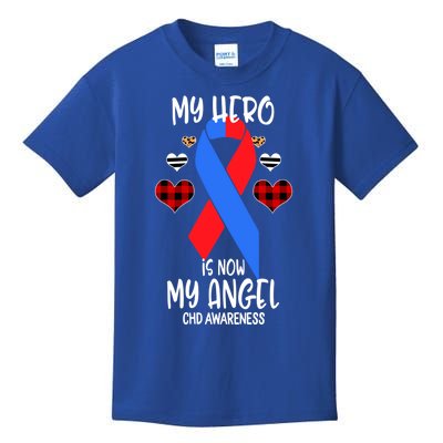 Chd Awareness Remembrance Hero Is Now My Angel Great Gift Kids T-Shirt